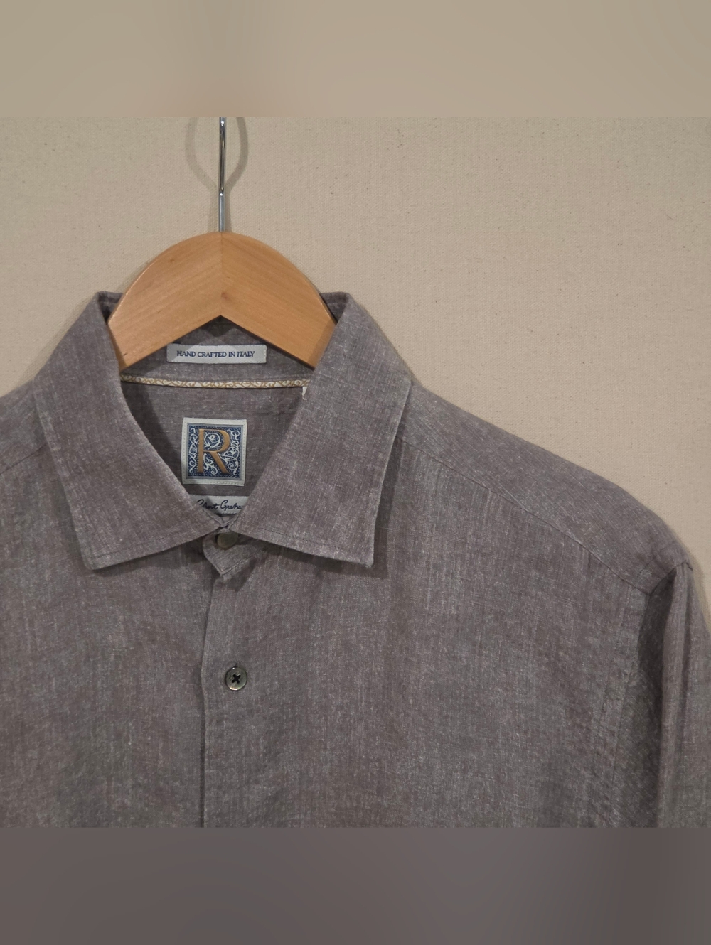 Robert Graham Italian Made Linen Button Down L